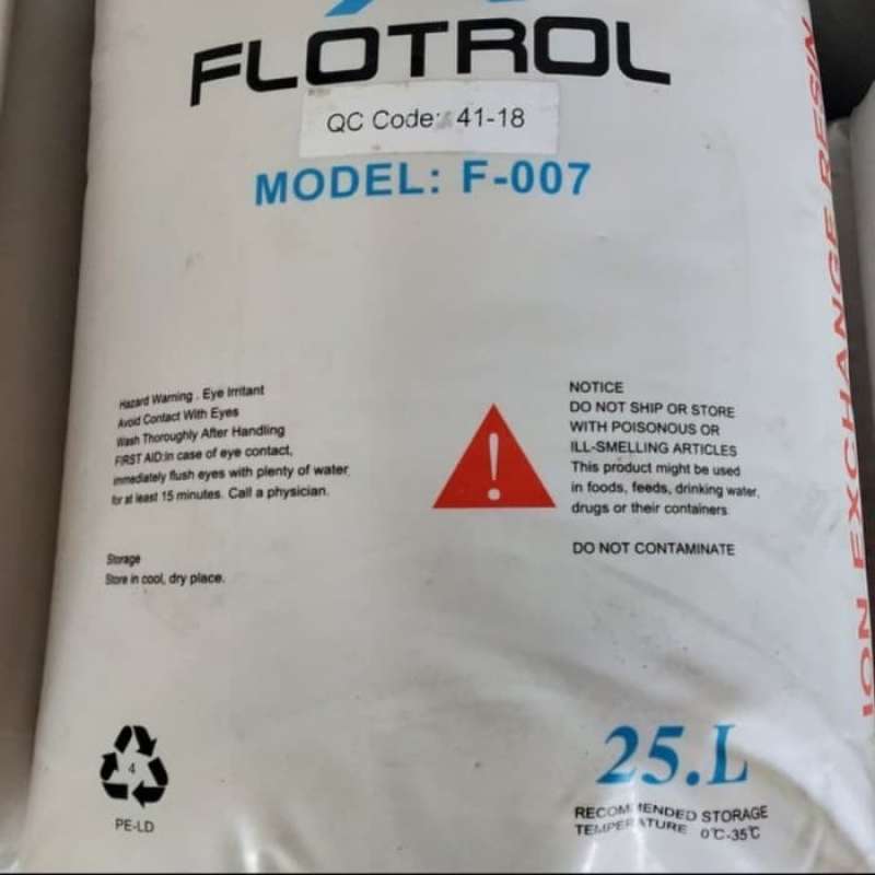 Promo resin cation flotrol softener media filter air zat kapur Diskon 23%  di Seller Bendeta Store - Kalibata, Kota Jakarta Selatan