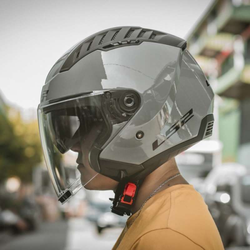 Helm half shop face ls2