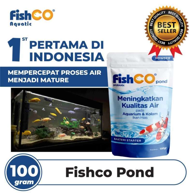 Promo Probiotik FISHCO POND 100 gram Diskon 23 di Seller Laraji