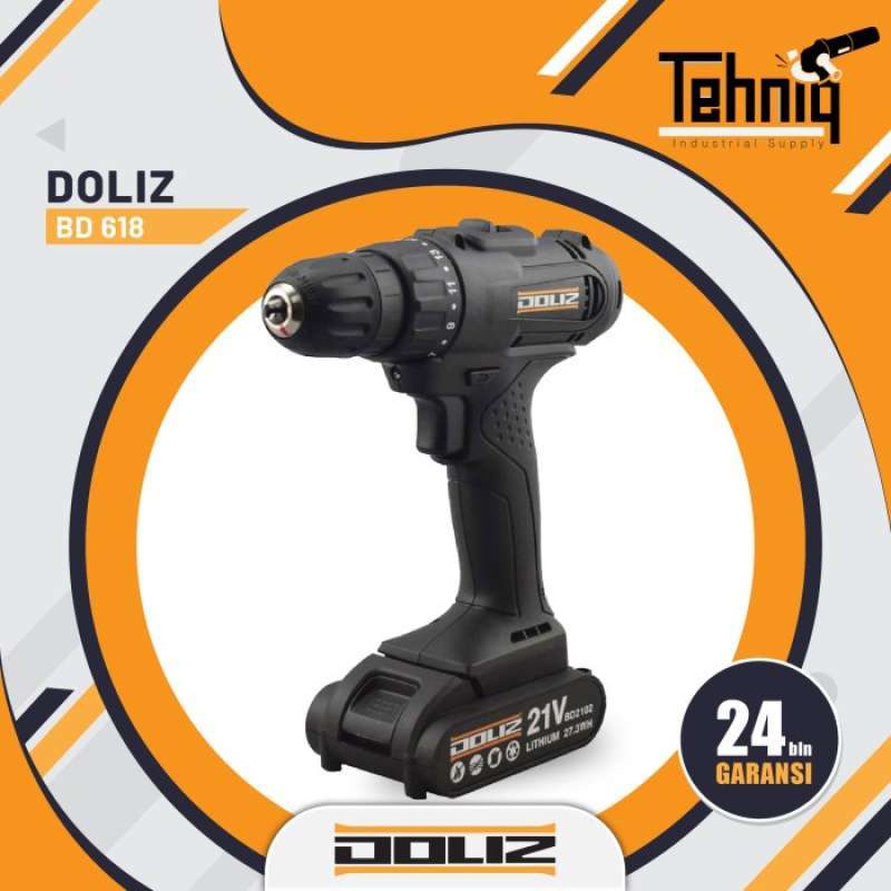 Jual Mesin Bor Baterai Bd 618 Bor Tangan Doliz Cordless Drill Bd618 Di Seller Cv. Kenesi Sukarindo Kalibata Kota Jakarta Selatan Blibli
