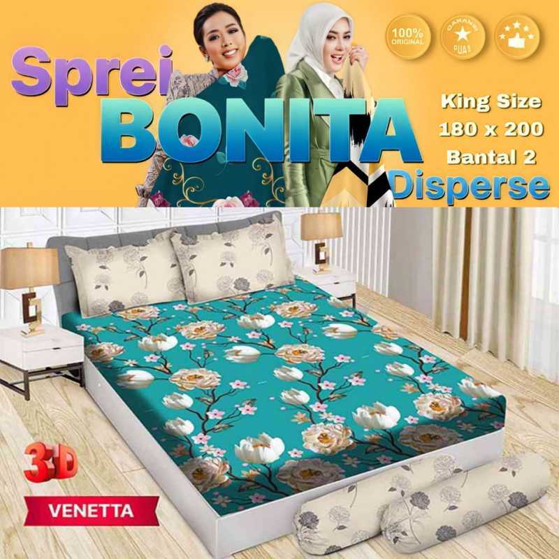 Jual Sprei Bonita B2 Veneta Sprei Bunga Uk.180 Seprai King Size Bantal 2 Sprei 180 X 200 B2 Sprei No 1 B2 Sprei Katun No 1 B2 Sprei Halus Bantal 2 Sprei