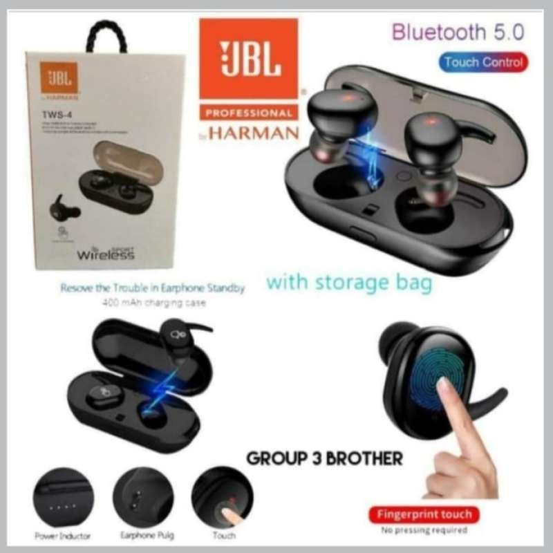 Earphone bluetooth 2025 jbl tws 4