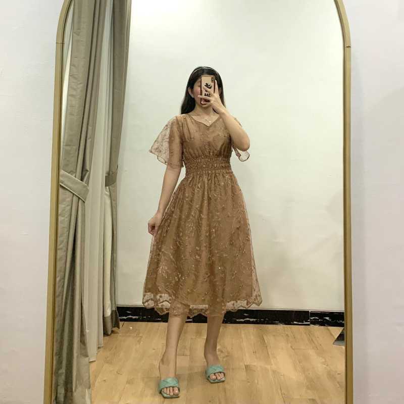Dress midi cantik online
