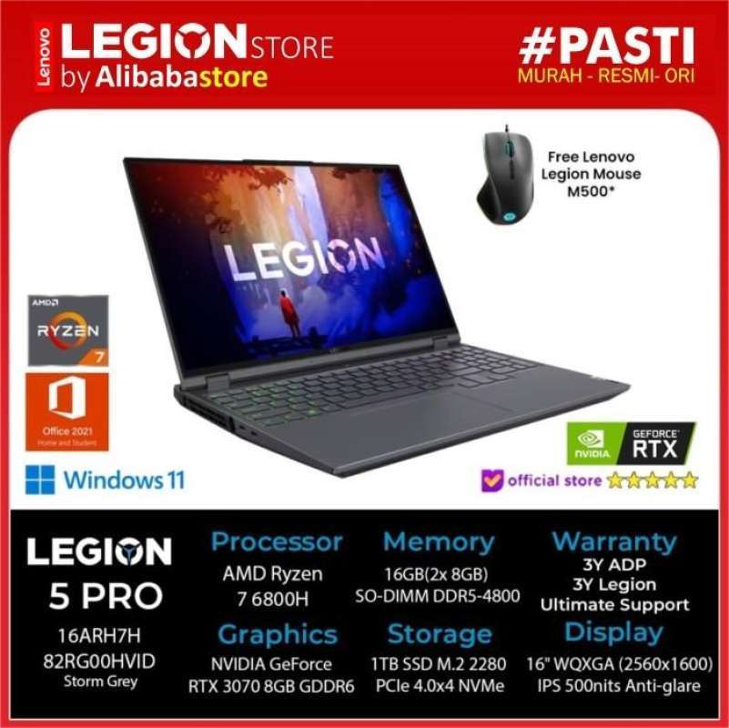 Amd Ryzen Lenovo Legion Pro 16 3070 LENOVO LEGION PRO 16ARH7H