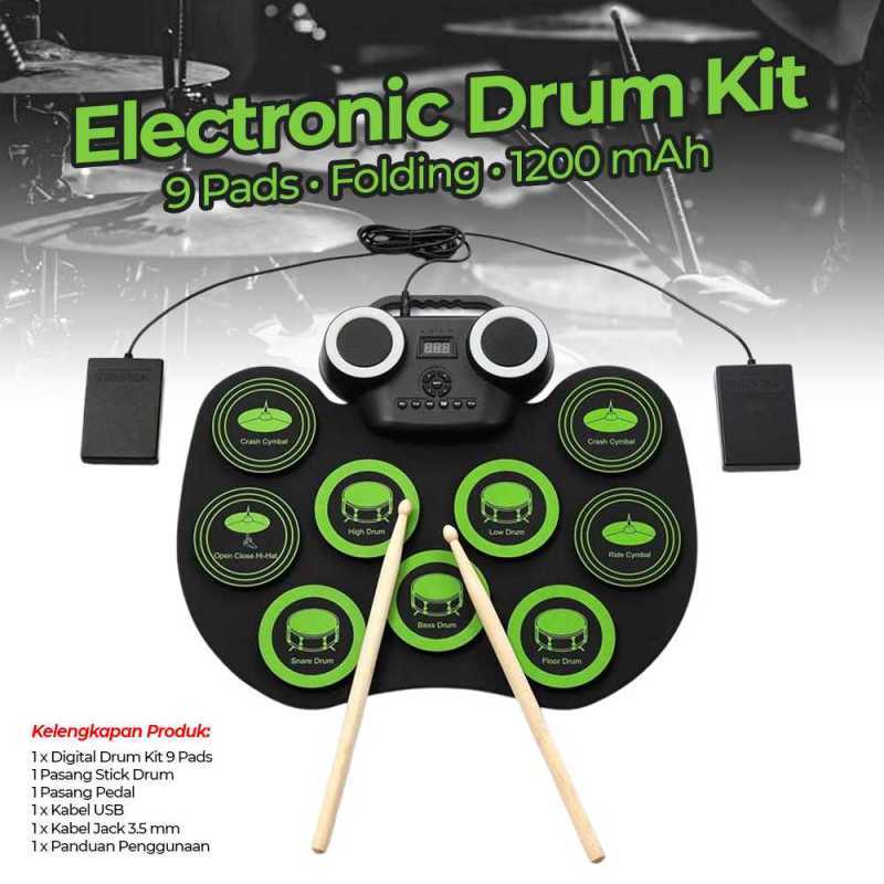 Promo Promo Terbatas Ammoon Electronic Digital Drum Kit 9
