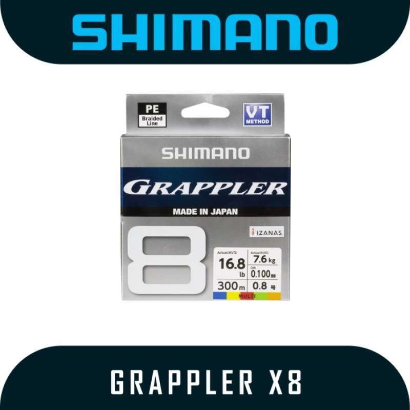 Jual Senar Pancing PE Shimano Grappler X8 300m - #1.2 TERJAMIN di