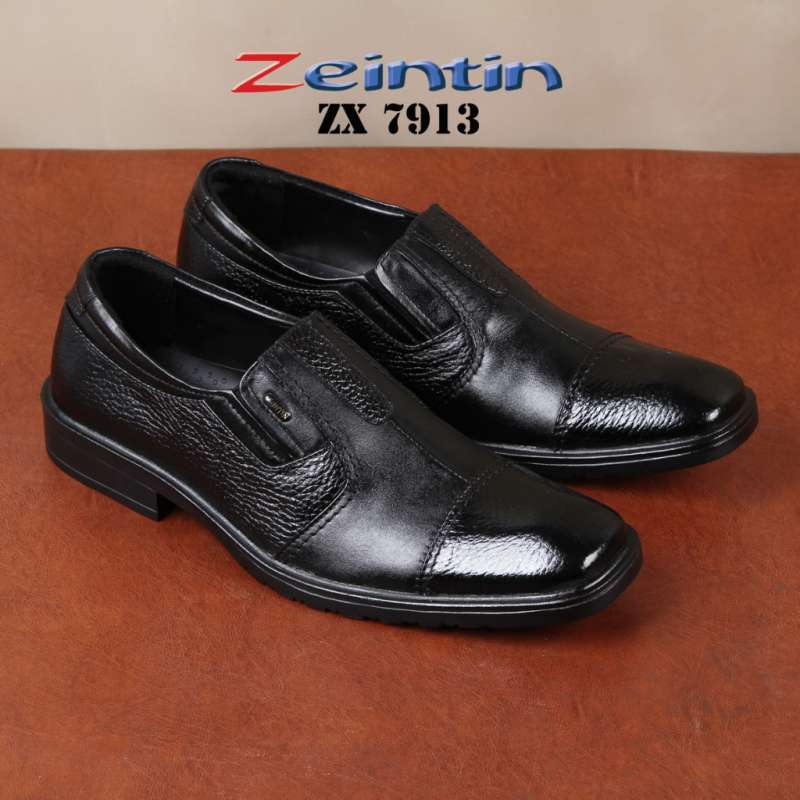 Promo Zeintin - Sepatu Pantofel Pria Sepatu Kantor Pria Bahan Kulit Asli  Hitam Original Zeintin Zx - 44 Zx 7913 Sgb Diskon 20% Di Seller Mikhayla ID  - Mulyasari, Kota Tasikmalaya | Blibli