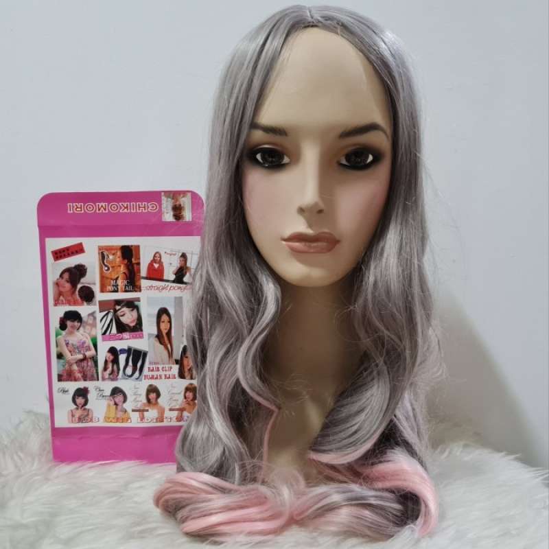 Pink shop wig jakarta