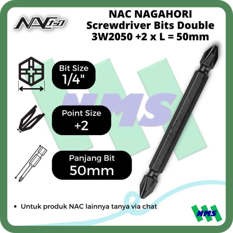 Promo Mata Obeng Plus Philips Screwdriver Bit Double 2 x L50mm