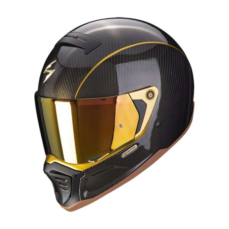 Helm full face black gold new arrivals