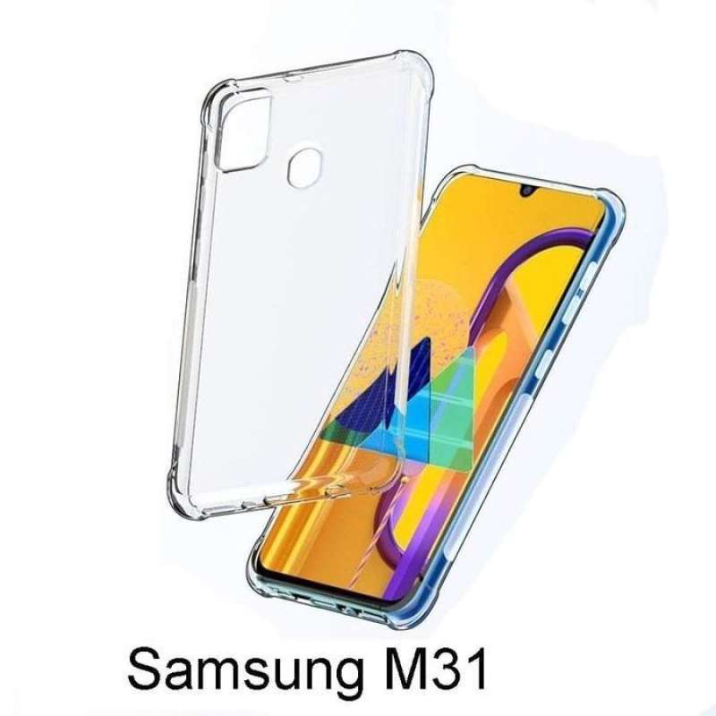 Samsung Galaxy M31 F41 Back Cover Transparent Hard Case