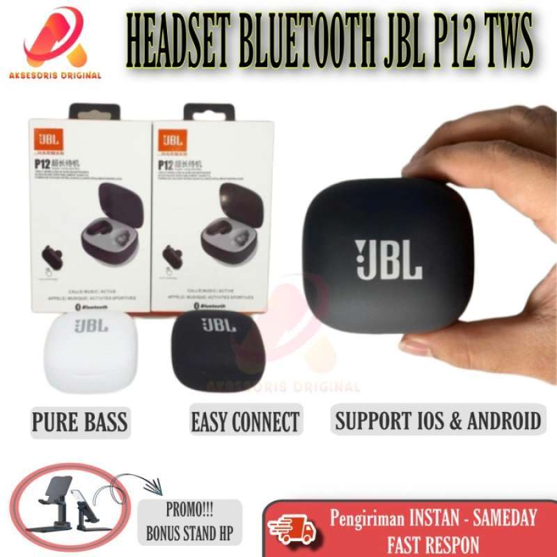 Jual Headset Handfree Bluetooth Jbl P12 Tws Wireless Earphone Jbl P 12 Di Seller Mba Ayu Tugu Selatan Kota Jakarta Utara Blibli