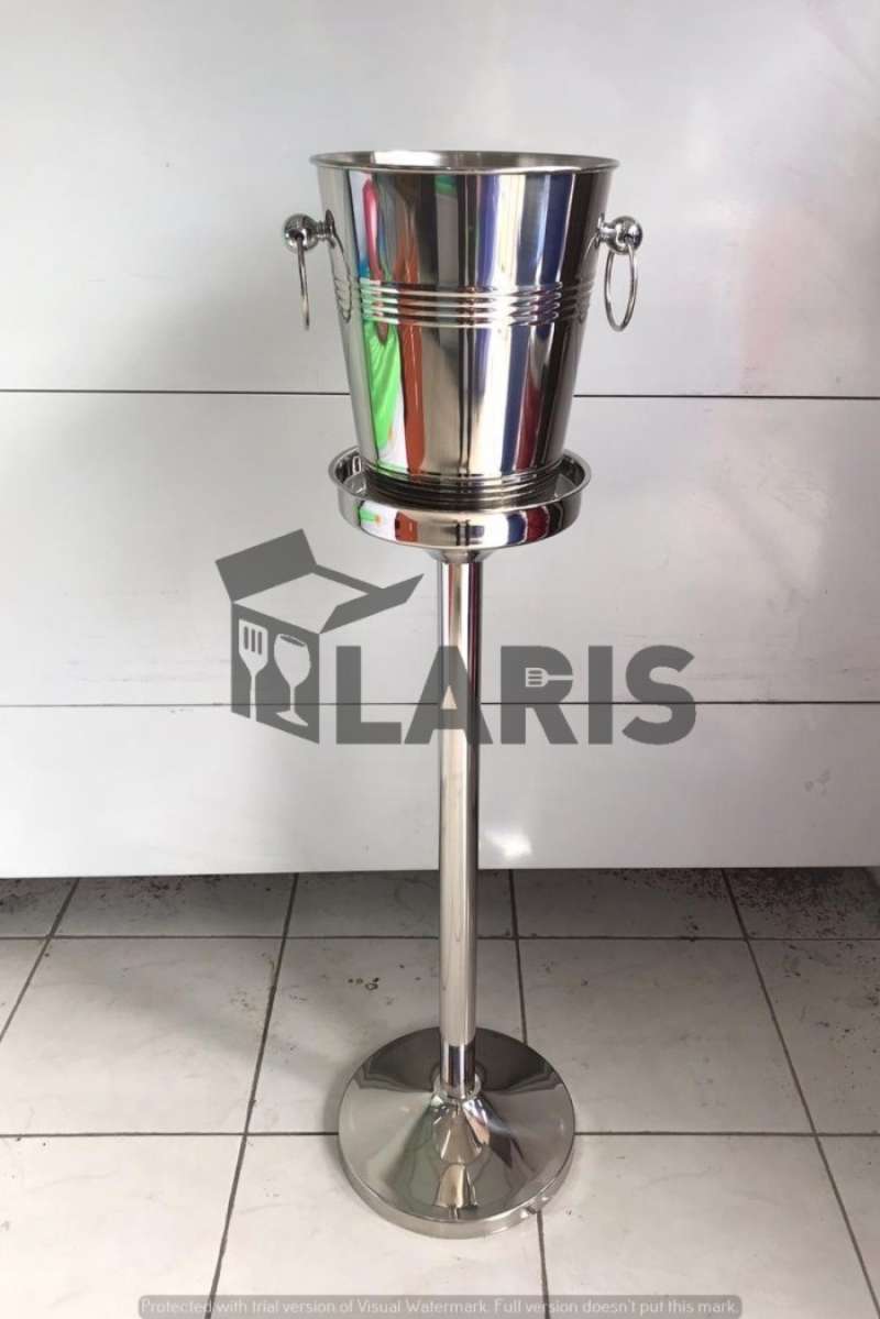 Promo Standing Wine Bucket Stainless Steel Wine Bucket Stand
