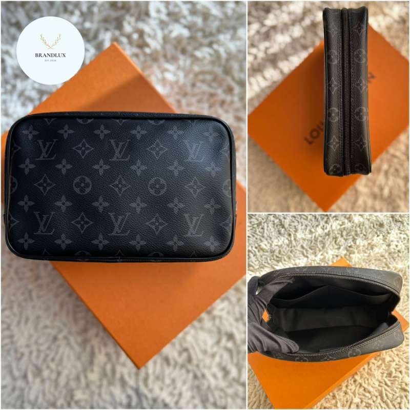 Louis Vuitton Toiletries Pouch GM mono eclipse 100% Authentic