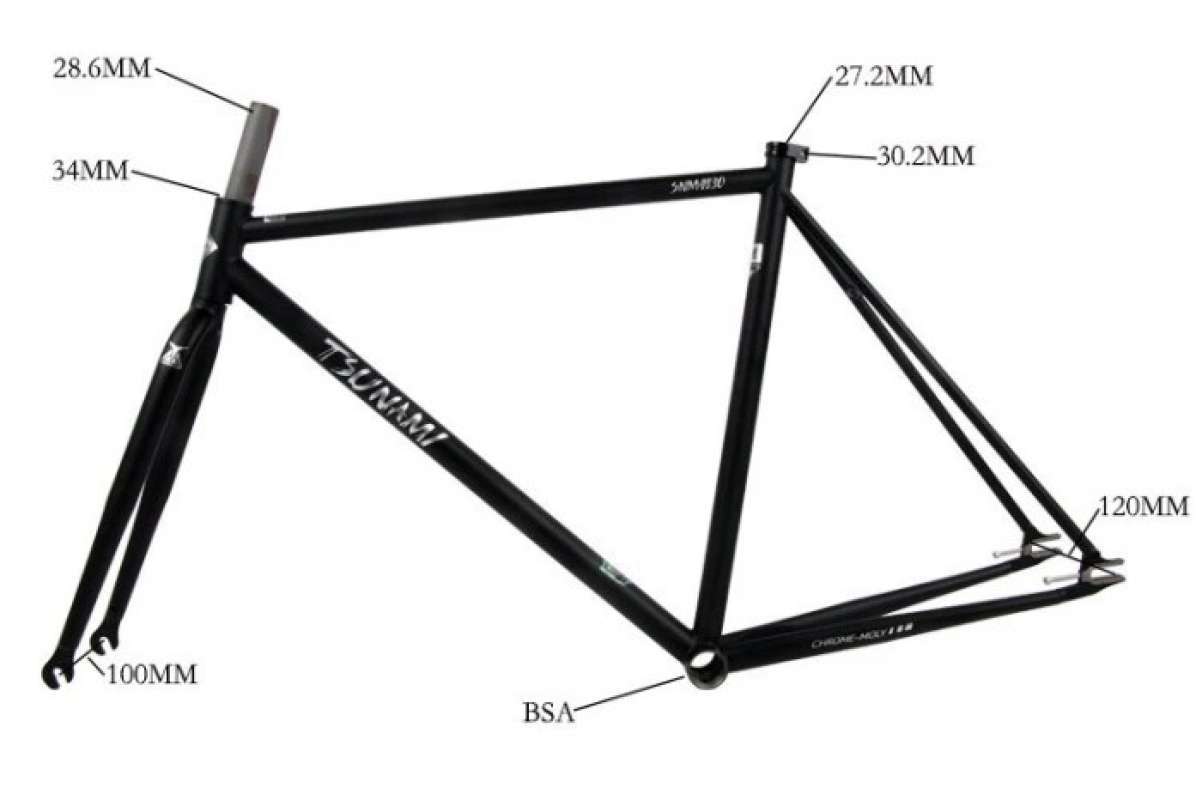 Promo Frame Fixie Tsunami Snm4130 Chromoly Steel Frame Sepeda