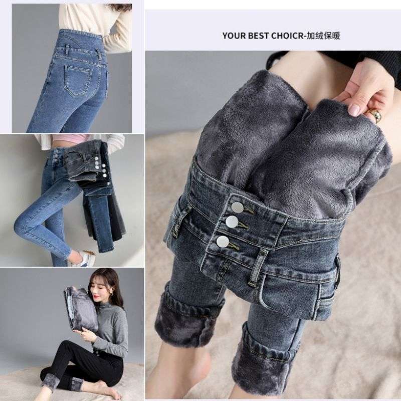 Verish Celana Jeans Musim Dingin Long John Thermal Leggings jeans  winter celana longjon 011