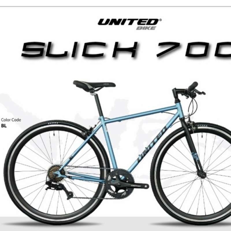 Sepeda Hybrid United Slick 700 Terbaik