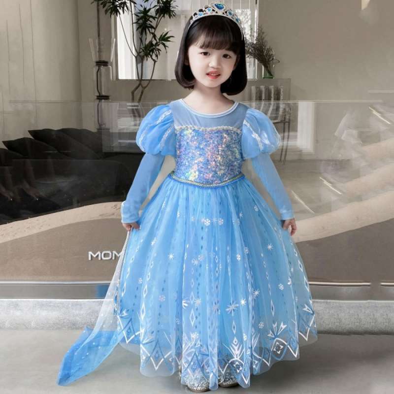 Dress frozen anak sales
