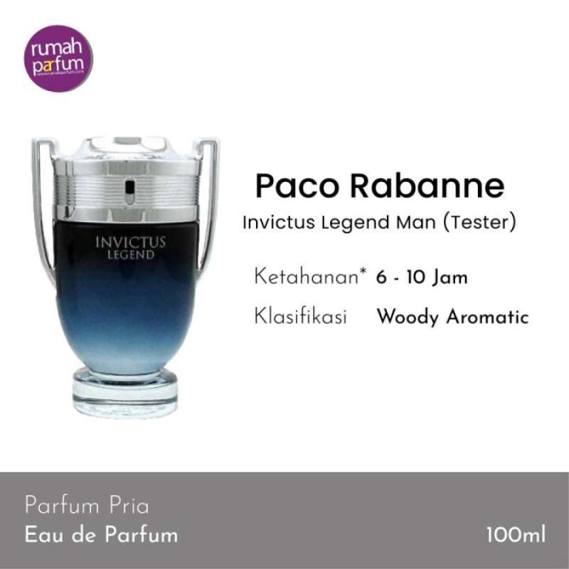 Jual Paco Rabanne Parfum Original Invictus Legend Man Tester 100