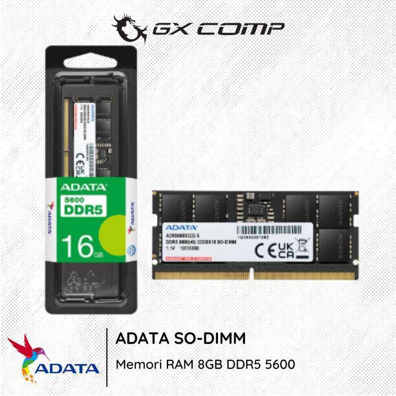 Jual Adata Sodimm Ddr5 16gb 5600mhz Memory RAM Laptop 16gb Pc