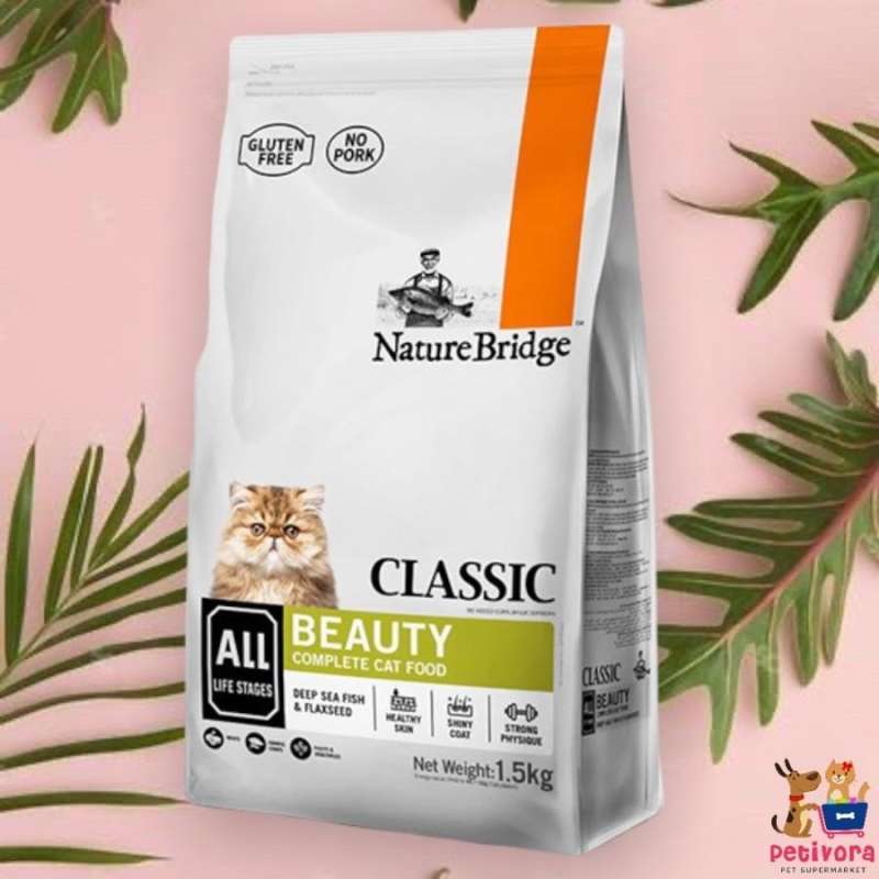 Jual Nature Bridge Beauty Cat All Life Stages 1 5kg GLUTEN FREE di