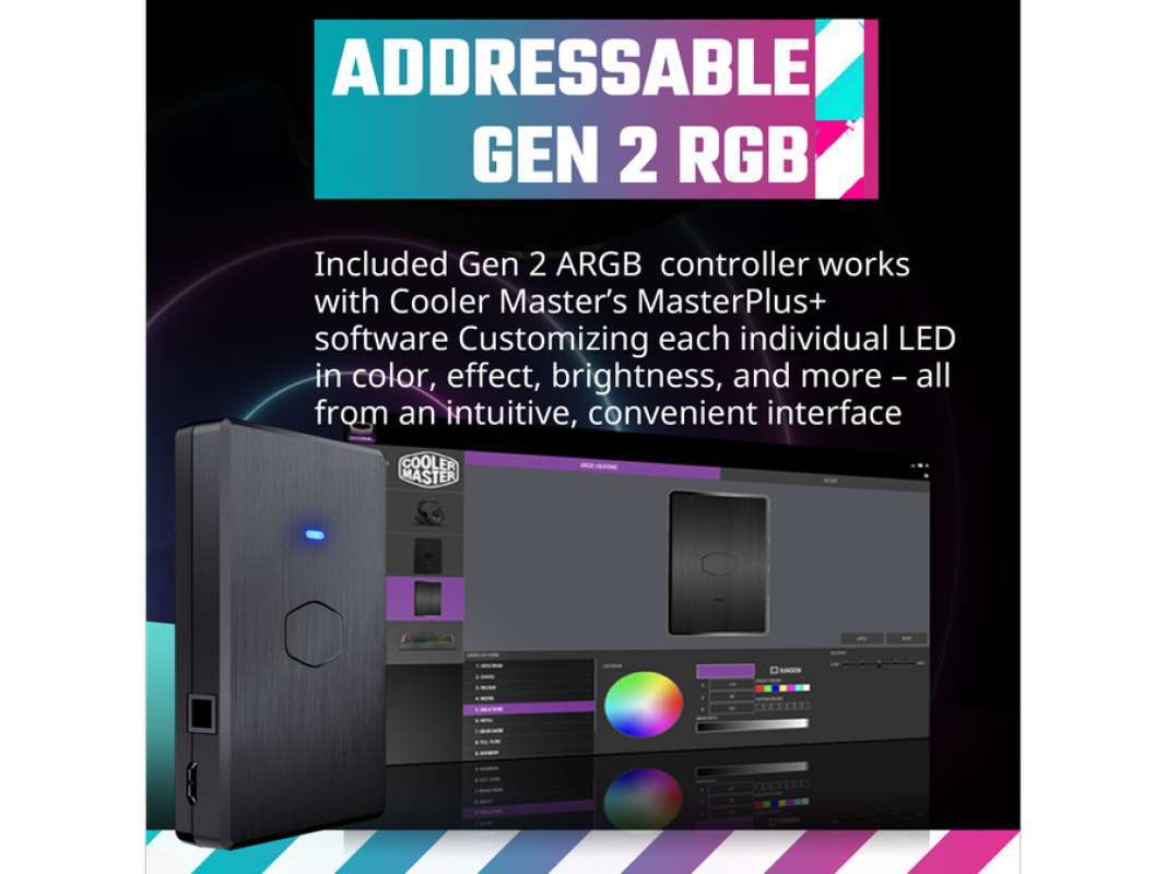 Cooler Master MASTERLIQUID PL240 FLUX WHITE ARGB AIO 240mm