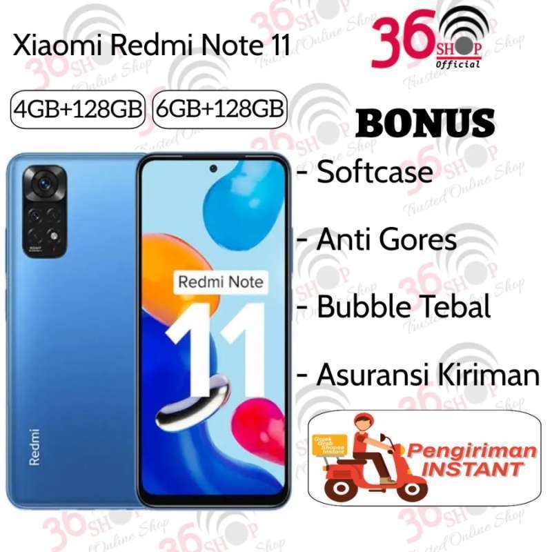 Xiaomi Redmi Note 11 4G Volte 128GB + 4GB Factory Unlocked 6.43 inch Quad Camera 50MP Night Mode (Not Verizon Sprint Boost Cricket AT&T) (graphite