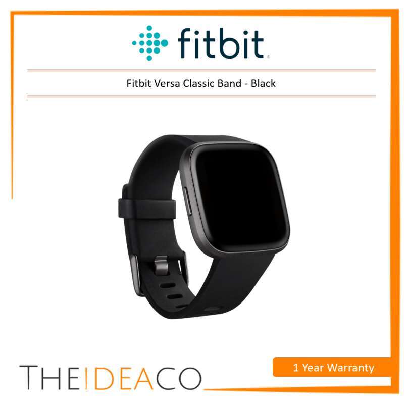 Fitbit versa on sale classic band black