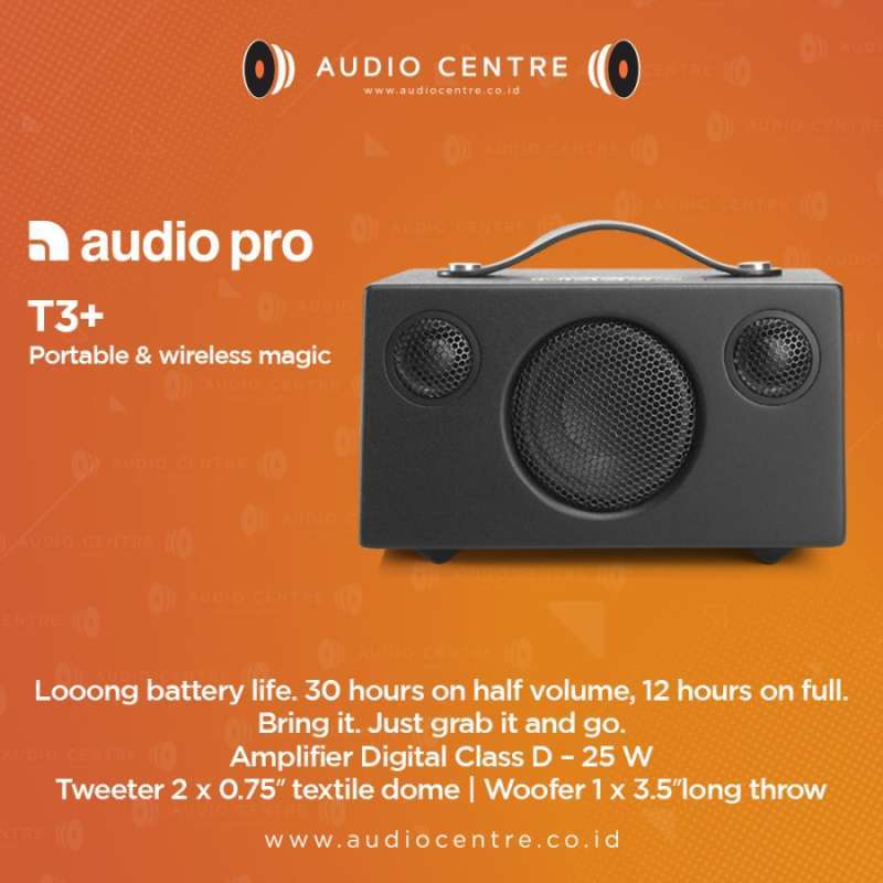 Promo Audio Pro Addon T3+ T3 Plus Bluetooth Speaker With Battery