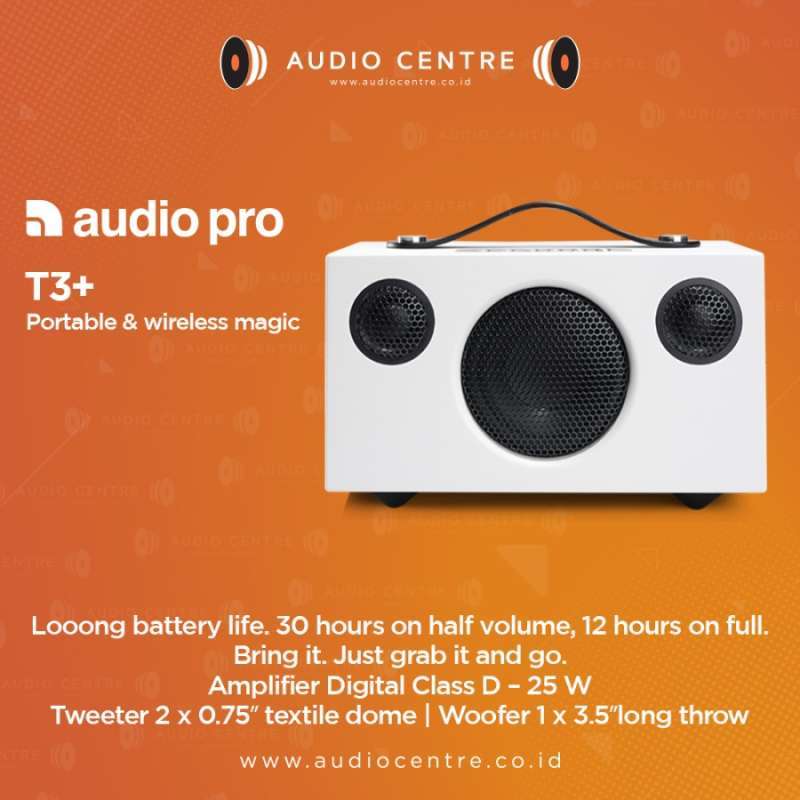 Audio Pro Addon T3+ T3 Plus Bluetooth Speaker with Battery