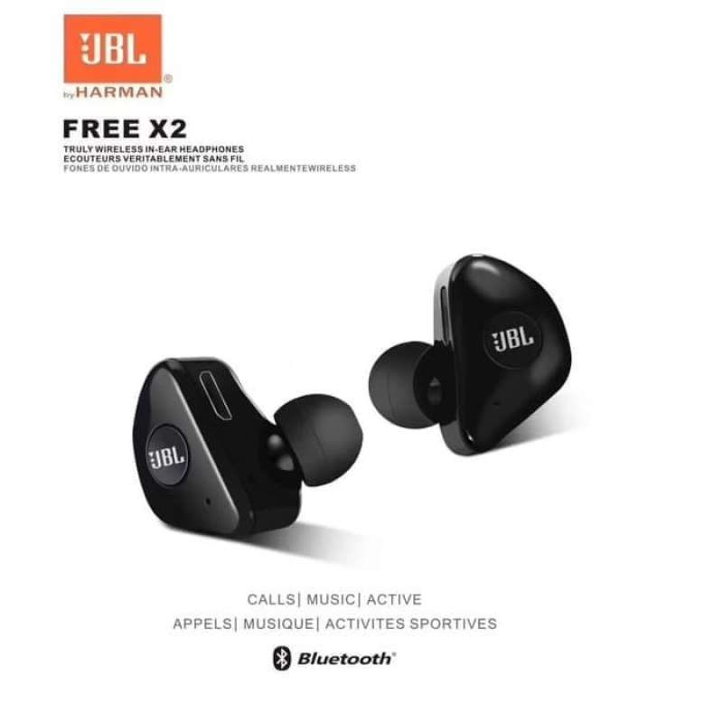 Jual Headset bluetooth JBL X2 Wireless earphone bluetooth Isi 2