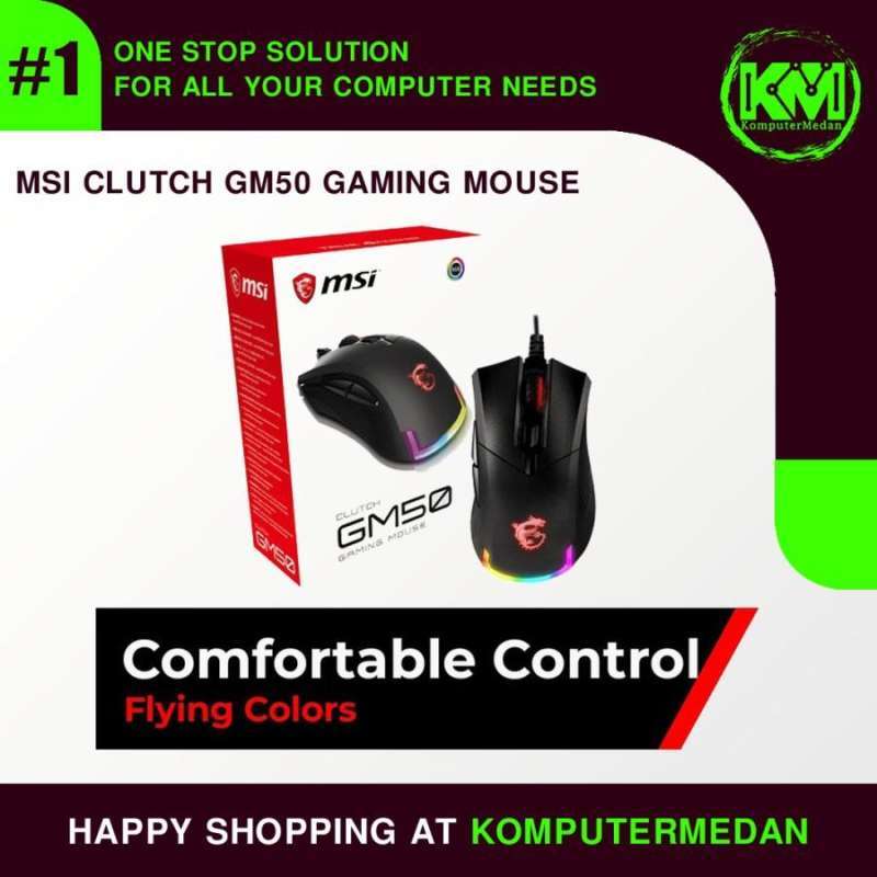 Medan Seller Jual Medan Kota | Gaming di Clutch KomputerMedan Blibli - Store Official - GM50 MSI Komputer Mouse