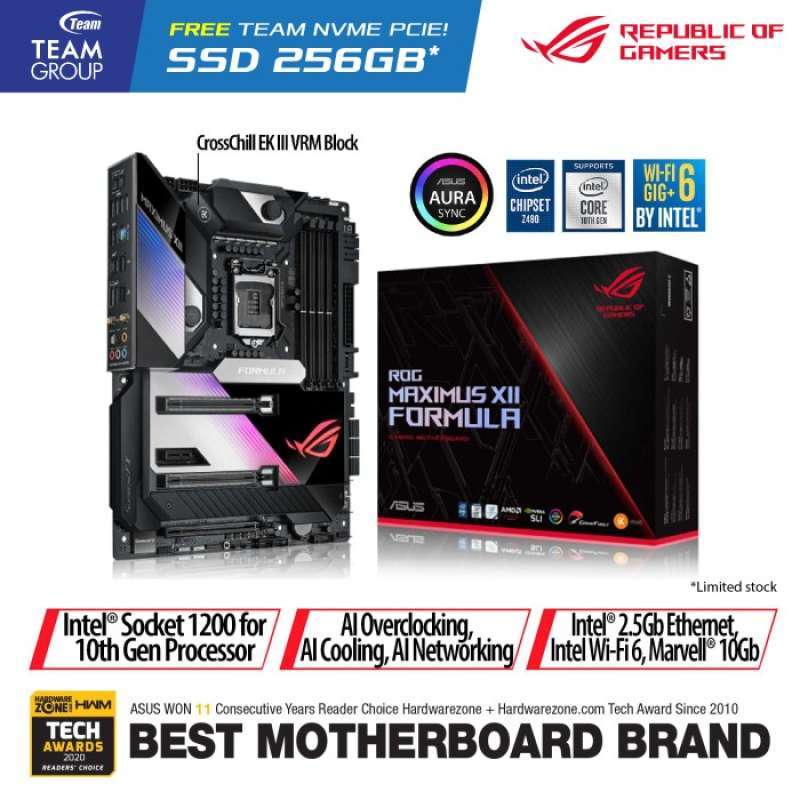 Motherboard ASUS ROG MAXIMUS XII FORMULA Comet Lake-S 1200 ATX