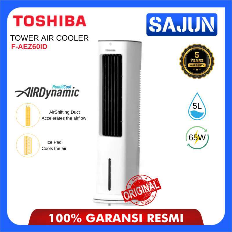 Promo Toshiba Tower Air Cooler 5L F AEZ60ID Humid Cool Airdynamic