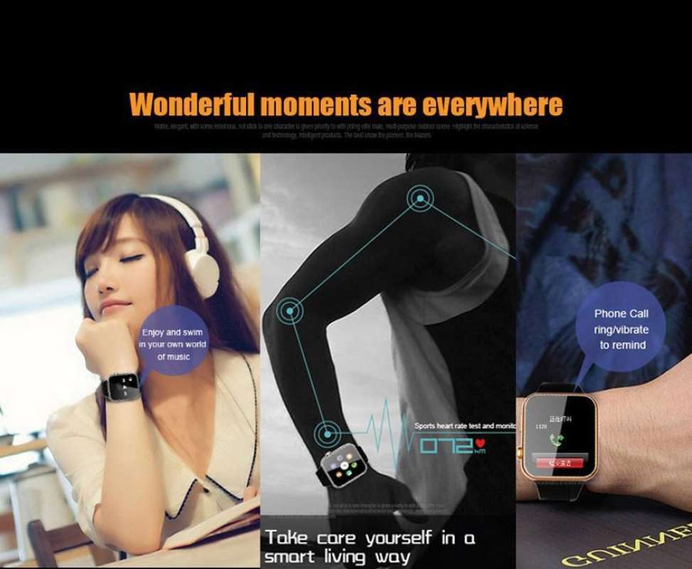 Jual UZOU Smart Watch A9 Gold bisa u Android iOS di Seller MSE