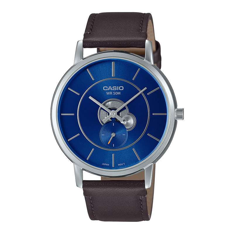Promo Jam Tangan Pria Casio General MTP B130L 2AVDF Blue Dial