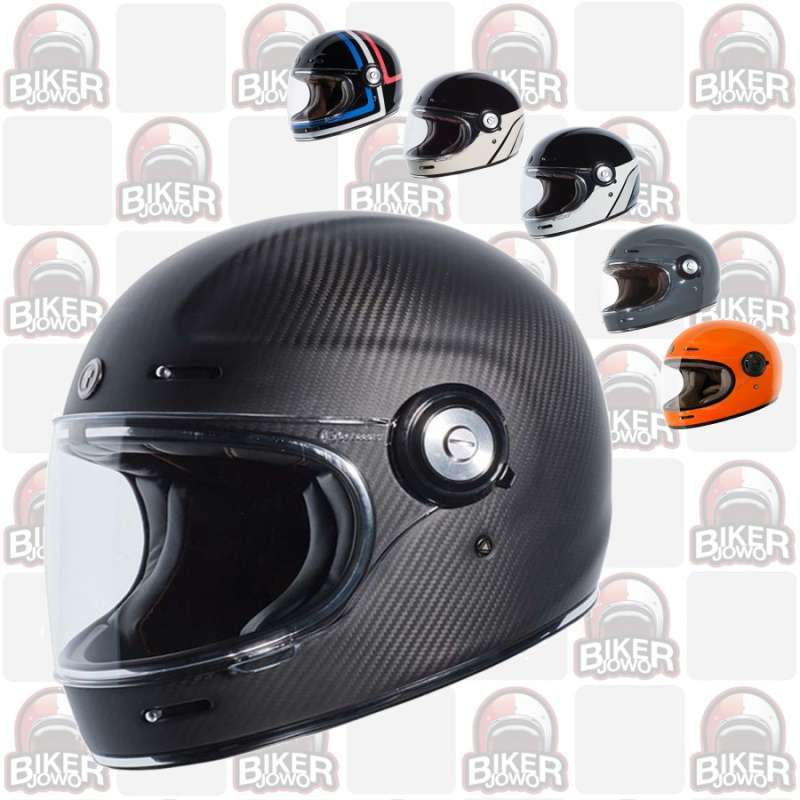 Jual Helm Torc T1 Carbon Retro Modern Classic Helmet Carbon Matt
