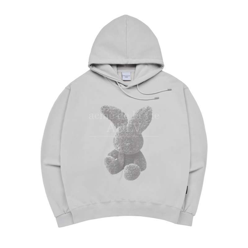 Acme De La Vie ADLV Fuzzy Rabbit Hoodie Grey