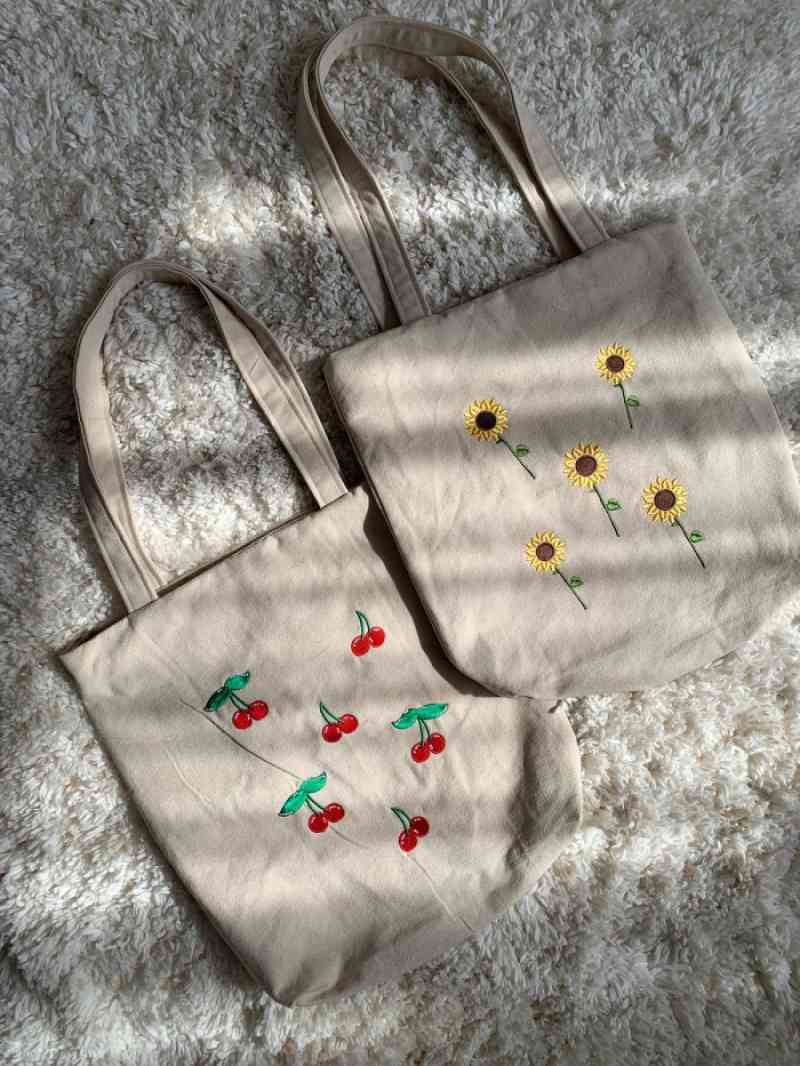 Tote bag sulam cheap