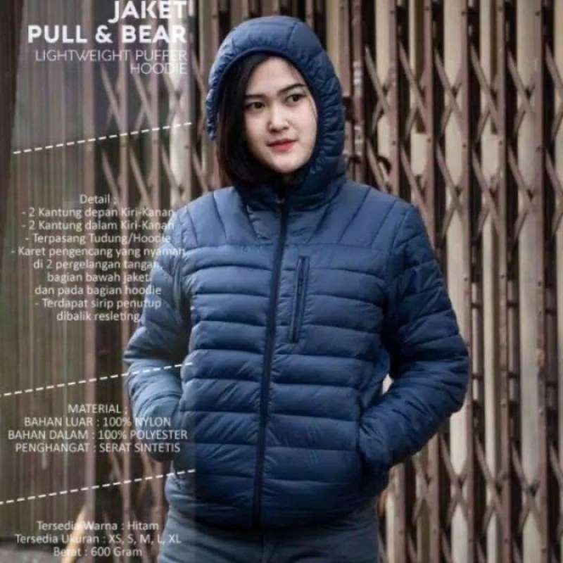 Promo Jaket bulu angsa JAKET PULL BEAR PUFFER 100 ORIGINAL jaket