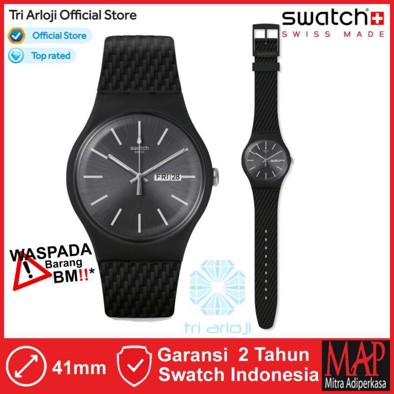 SWATCH SUOM708 Original Swatch BRICAGRIS Jam Tangan Pria Analog Original Swiss Made