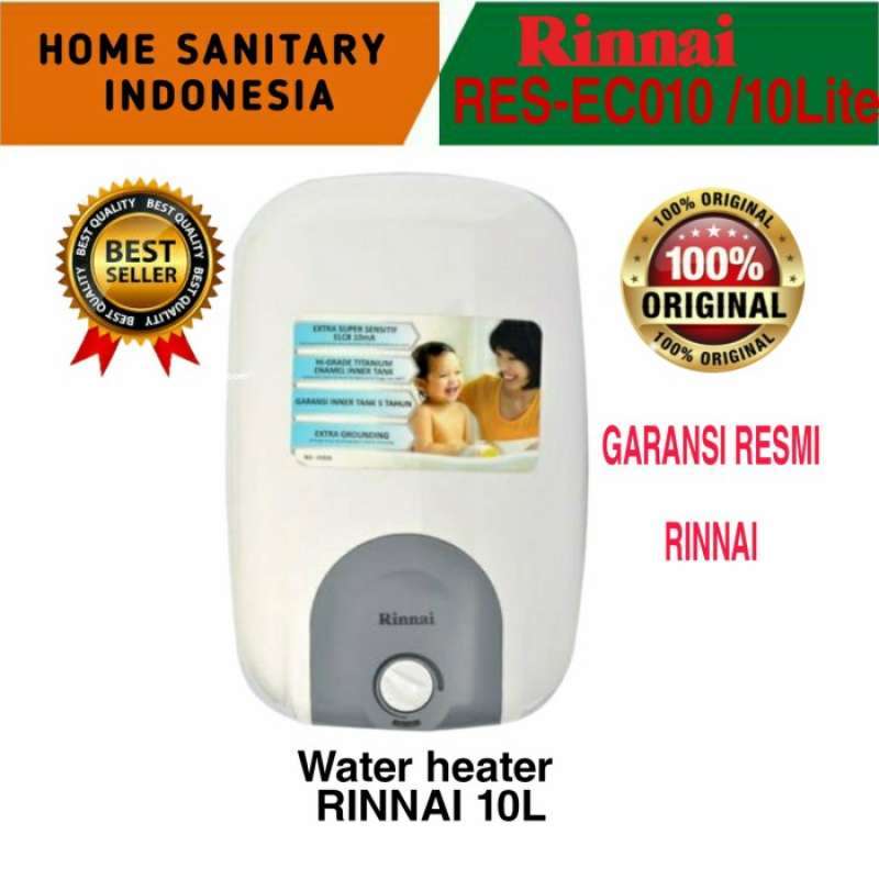 Jual Rinnai Res Ec010 Water Heater Listrik Pemanas Air 10Liter 200Watt di  Seller KSM Store - Kalibata, Kota Jakarta Selatan | Blibli