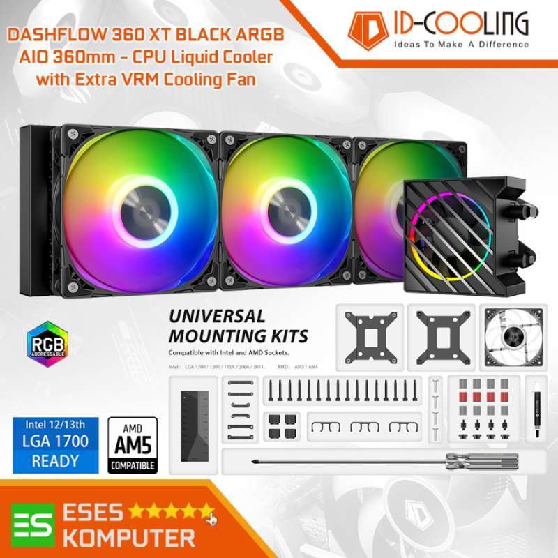 ID-COOLING DASHFLOW 360 XT ARGB AIO 360mm CPU Liquid Cooler