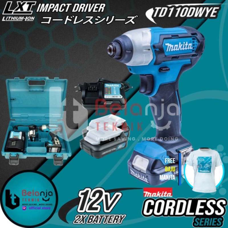 Makita cordless clearance impact driver td110dwye