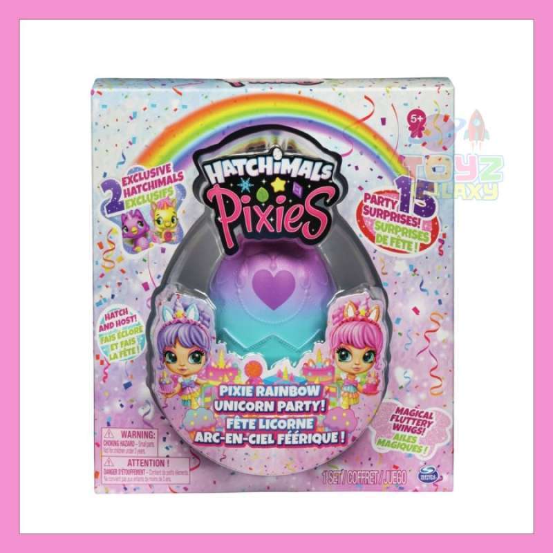 Hatchimals pixies rainbow 2025 unicorn party