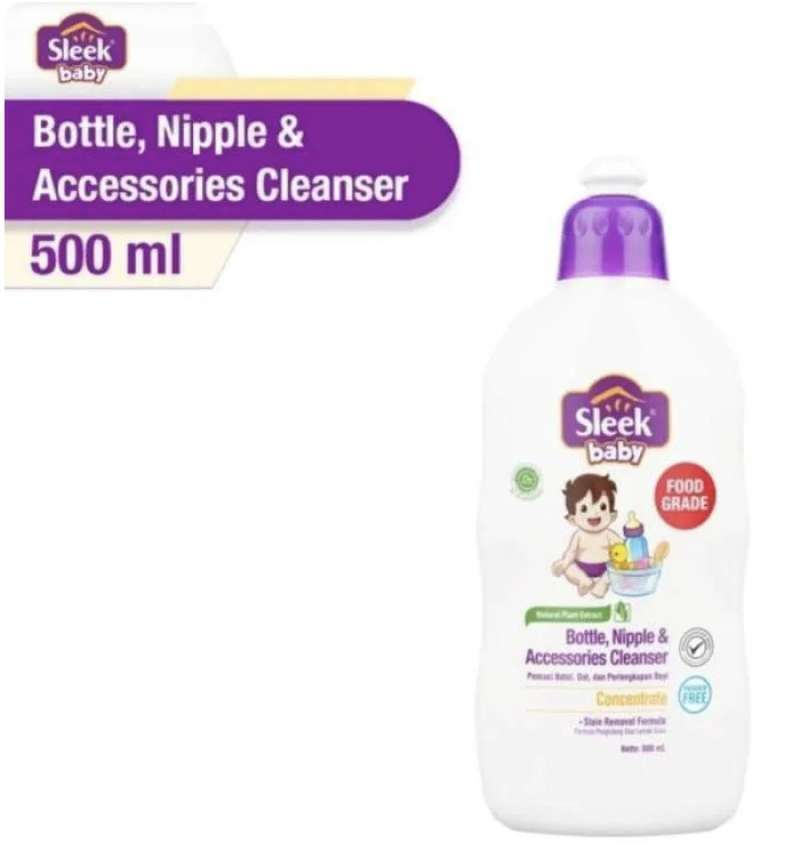Jual SLEEK Baby Bottle Nipple Cleanser Sabun Cuci Botol 500ml di