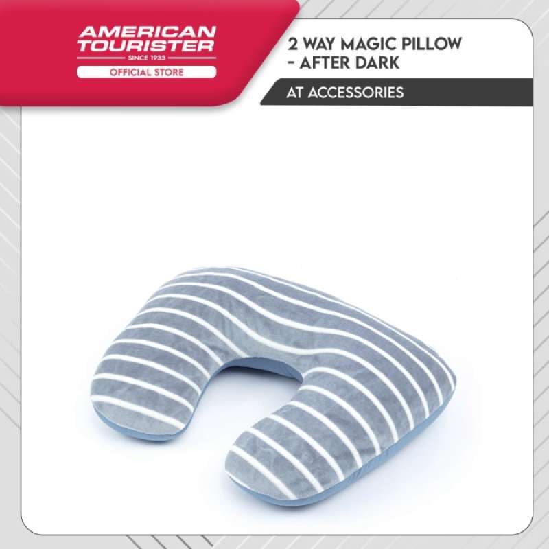American tourister 2 way magic top travel pillow