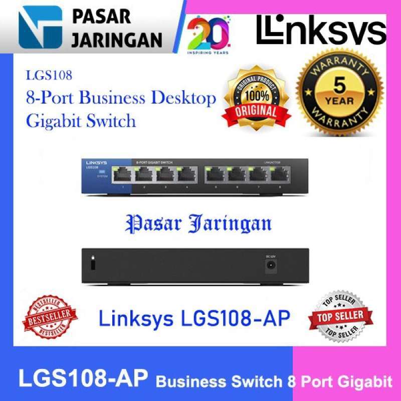 LGS108 8-Port Business Desktop Gigabit Switch