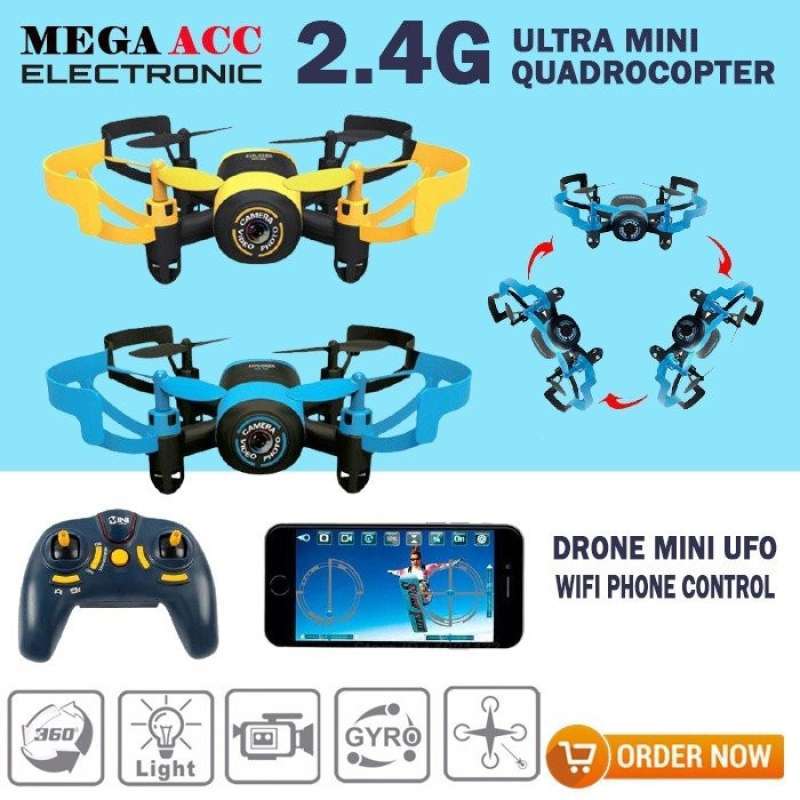 Jual JXD 512W Mini UFO RC Quadcopter Drone Wifi FPV Camera di