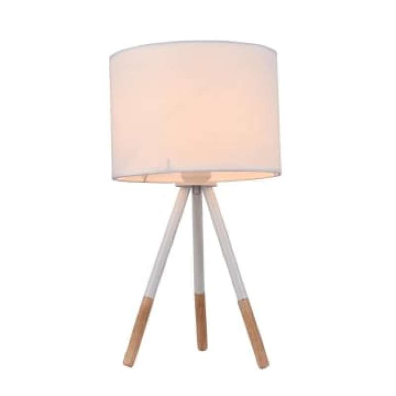 Eglare trio lampu meja warna krem eglare table lamp